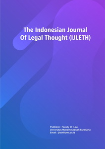 The Indonesian Journal Of Legal Thought